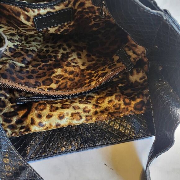 Jessica Simpson Black Slouchy Hobo Shoulder Bag - Picture 6 of 8